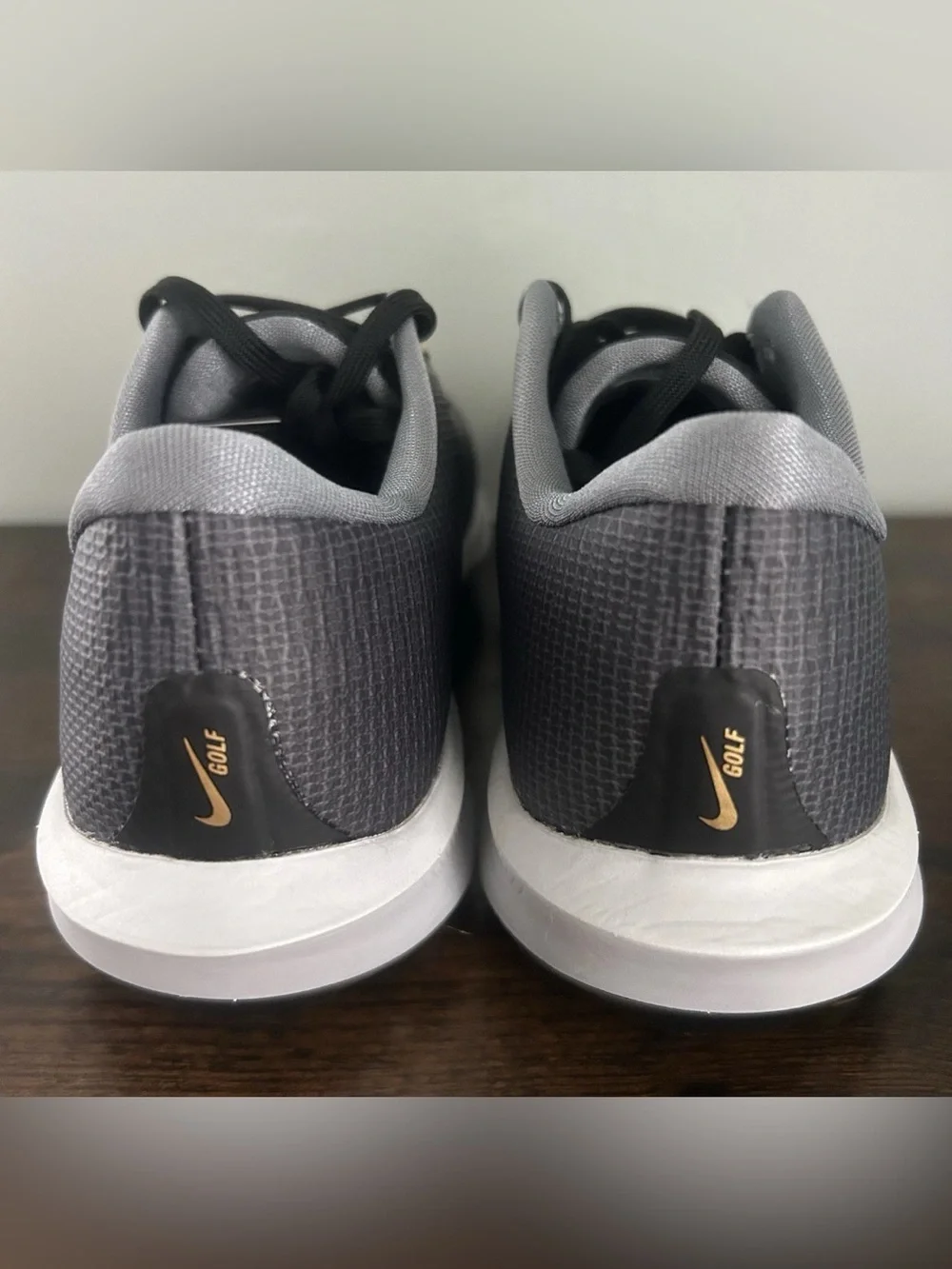 Nike Air Zoom Infinity Tour 2 Golf Shoes Black Gold Mens Size 7.5 FD0217-003